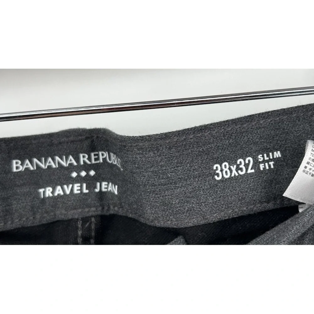 Banana‎ Republic Travel Jean Slim Fit Charcoal Men's Size 38x32 NWT